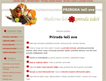 Tablet Screenshot of priroda-leci-sve.receptizapizzu.com